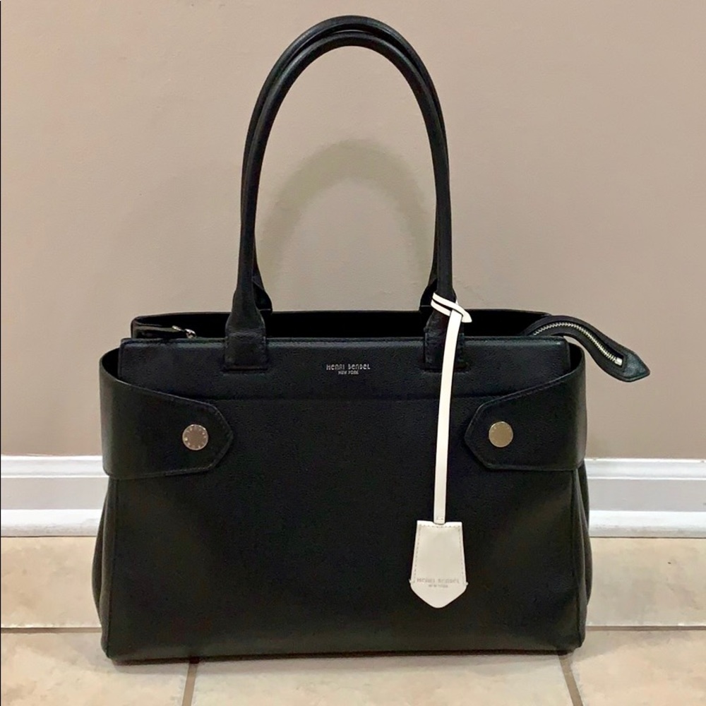 Henri Bendel New York Leather Structured Tote